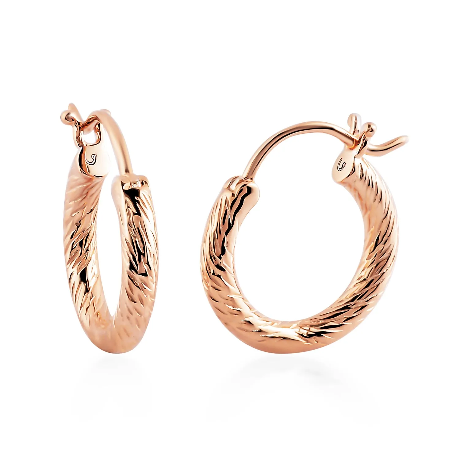 Ocean Mini Hoop Earrings   Ocean Link Ring