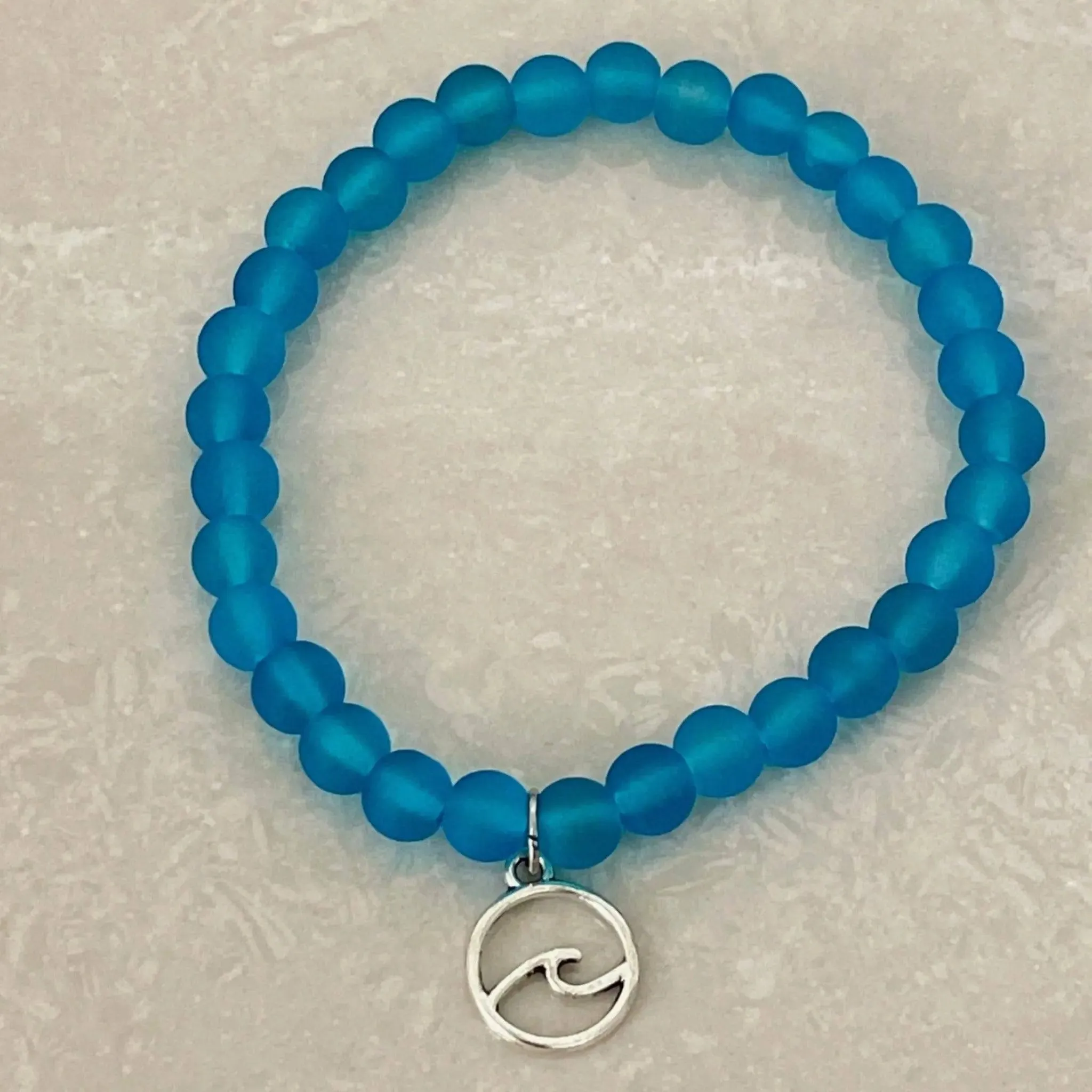 Ocean Wave Sea Glass Bracelet