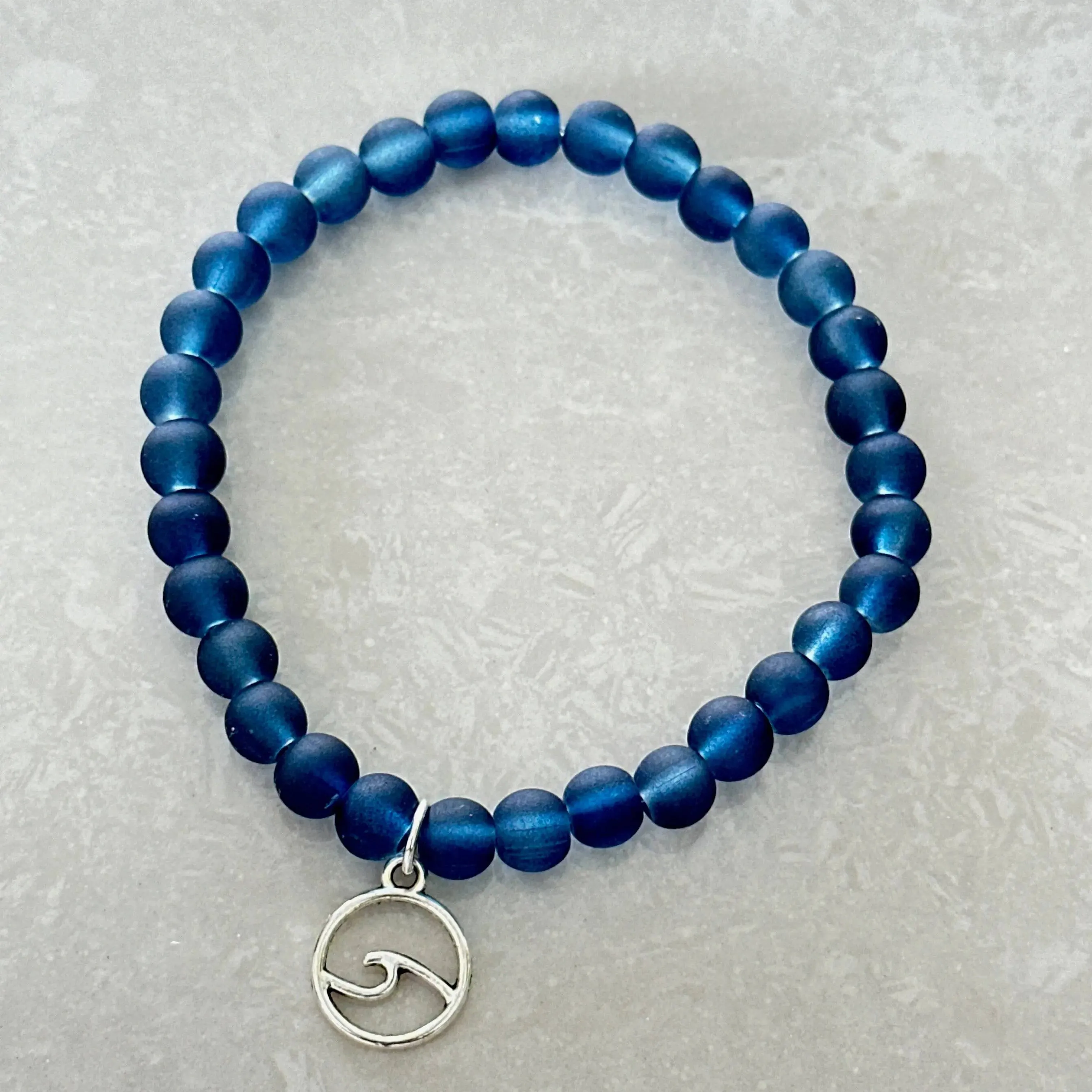 Ocean Wave Sea Glass Bracelet