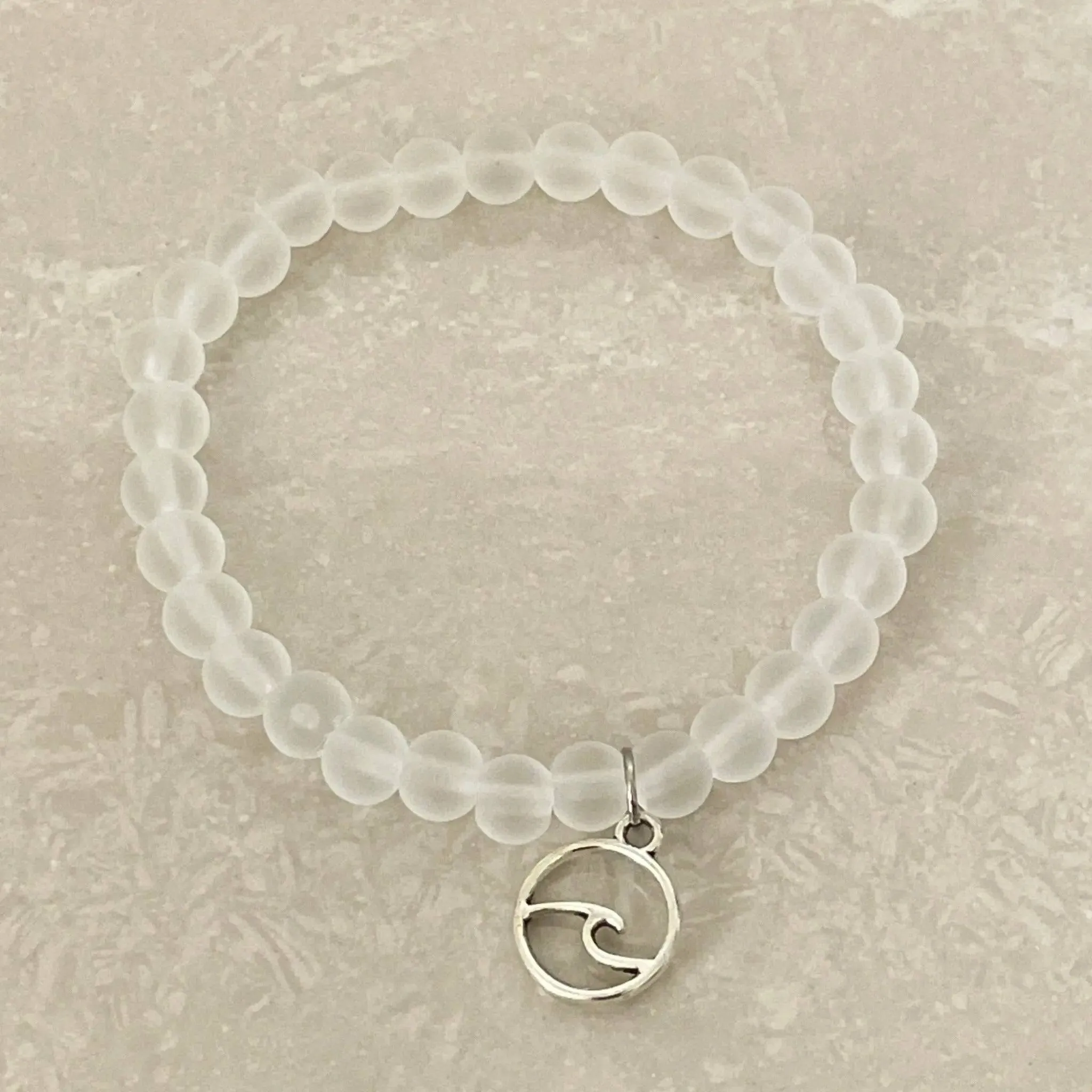 Ocean Wave Sea Glass Bracelet