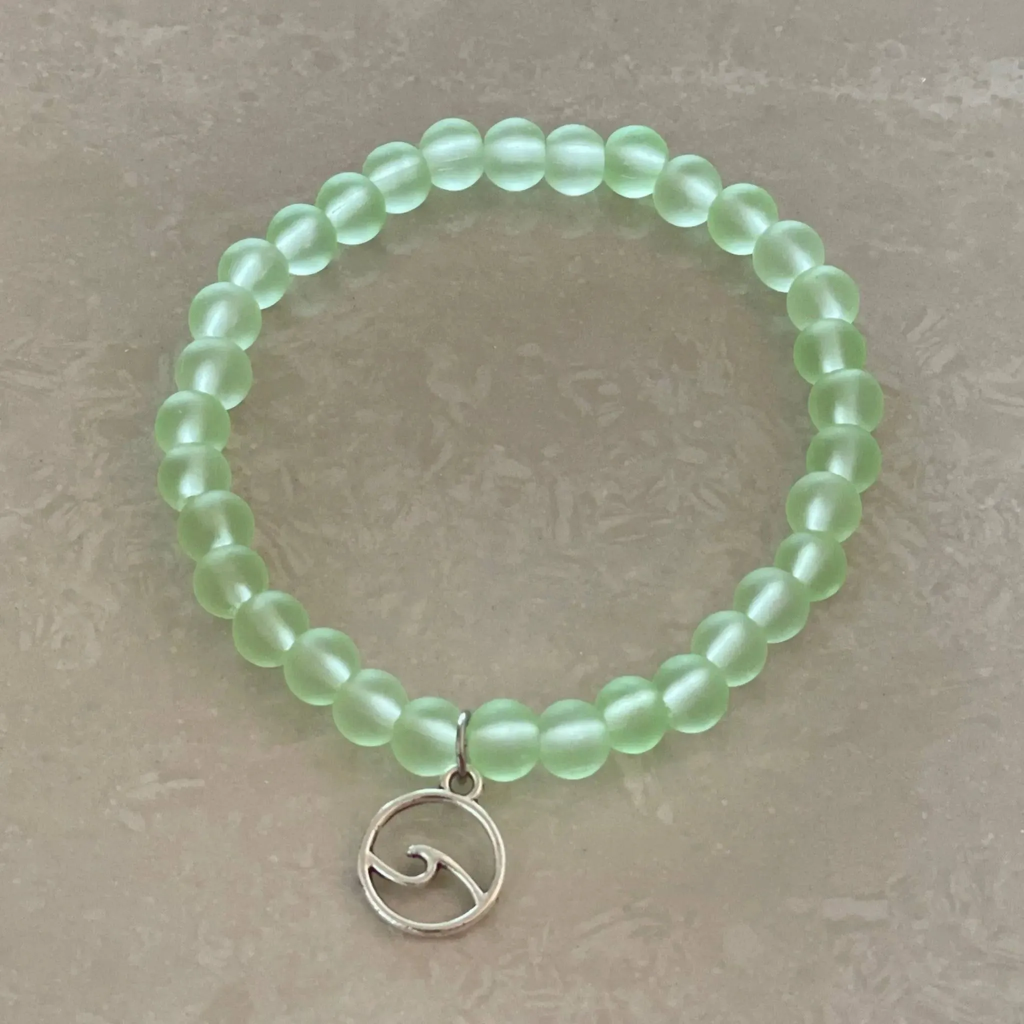 Ocean Wave Sea Glass Bracelet