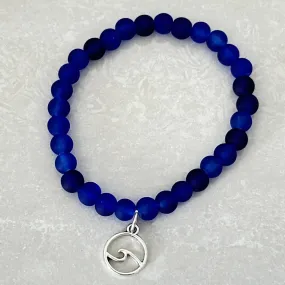 Ocean Wave Sea Glass Bracelet
