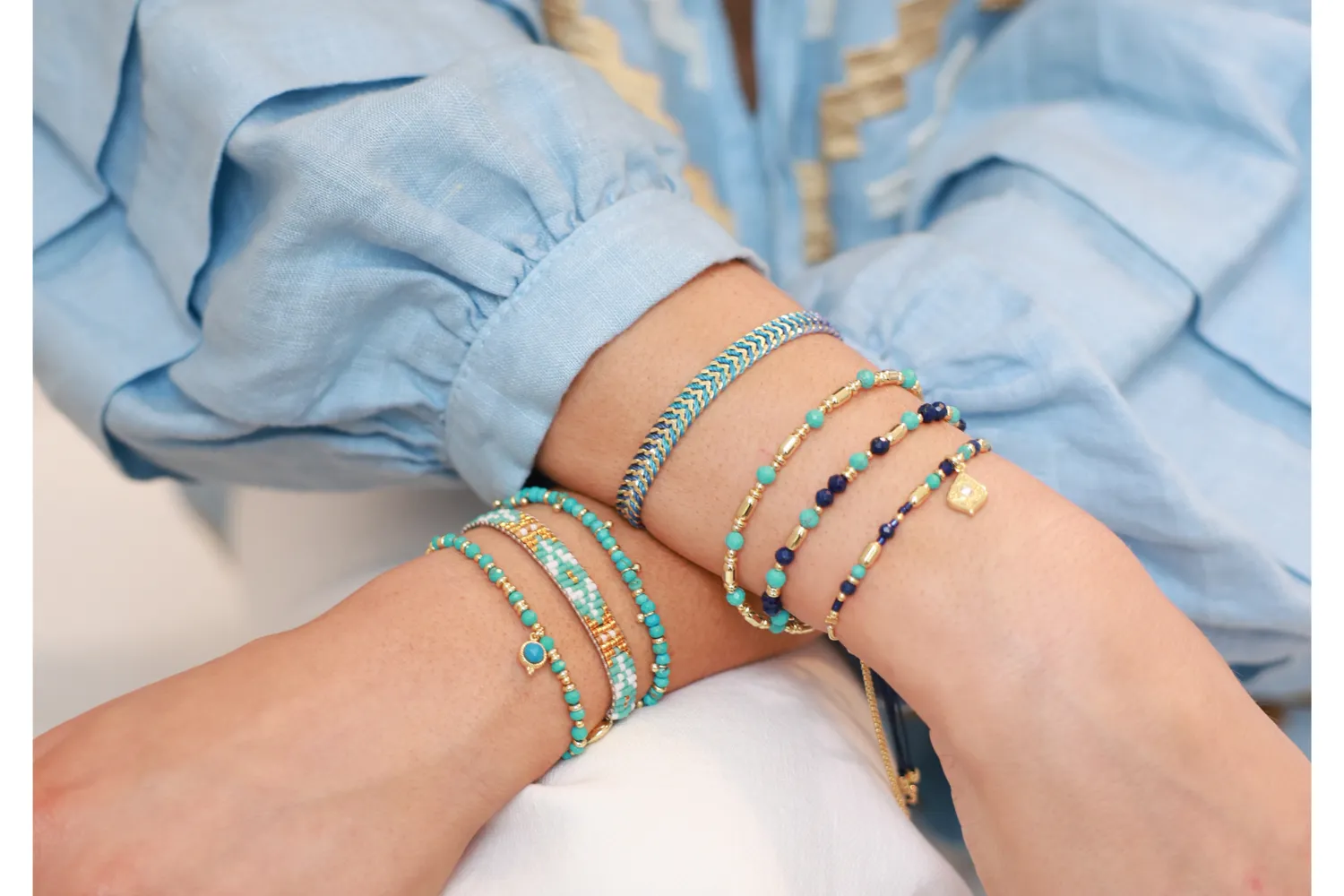 Ophira Turquoise Bracelet Stack