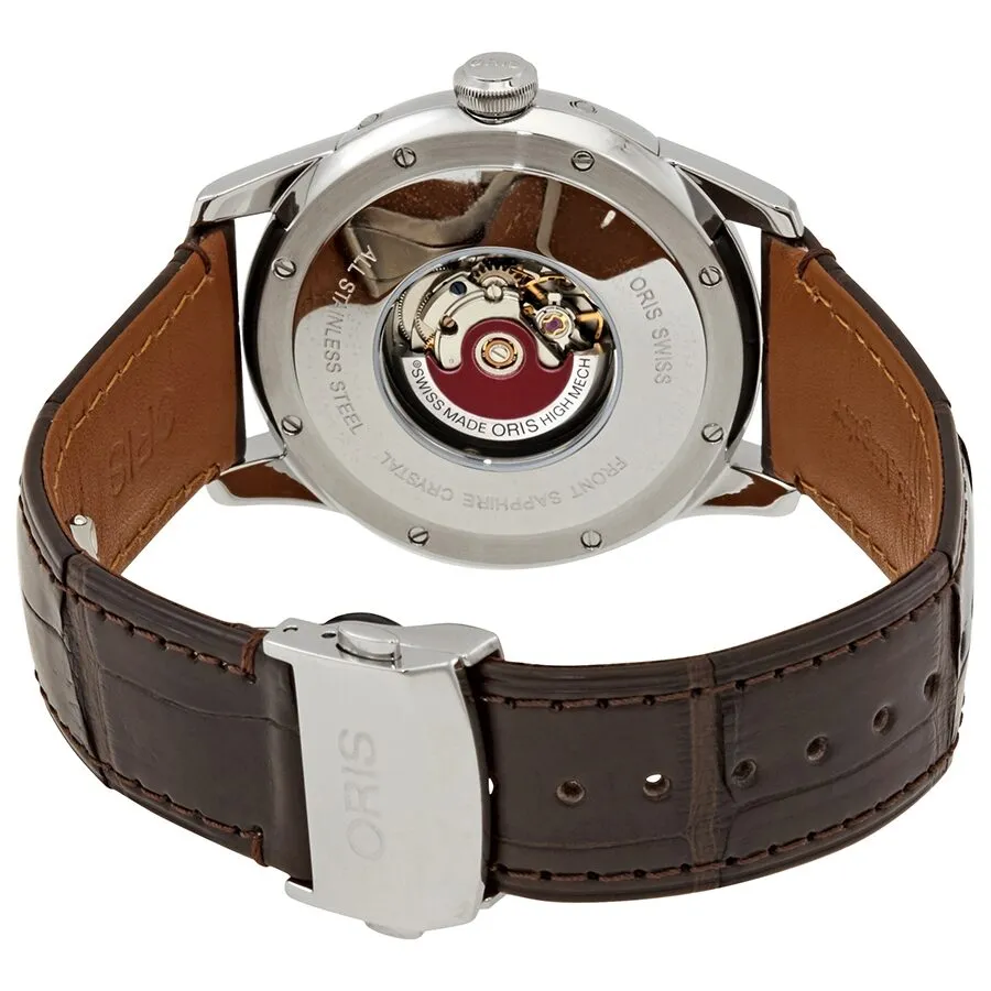Oris Artelier Complication Moon Phase Silver Dial Men's Watch 582-7689-6351LS 01 582 7689 6351-07 1 21 73FC