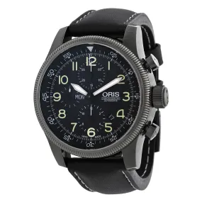 Oris Big Crown Automatic Black  Dial Black Leather Men's Watch 675-7648-4234LS 01 675 7648 4234-07 5 23 77