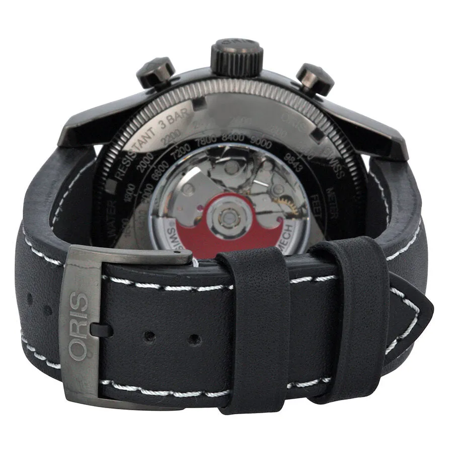 Oris Big Crown Automatic Black  Dial Black Leather Men's Watch 675-7648-4234LS 01 675 7648 4234-07 5 23 77