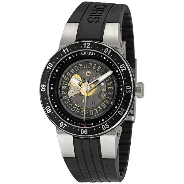 Oris Men's Williams F1 Team Skeleton Date  Automatic Watch 733-7613-4114RS 01 733 7613 4114 07 4 24 44