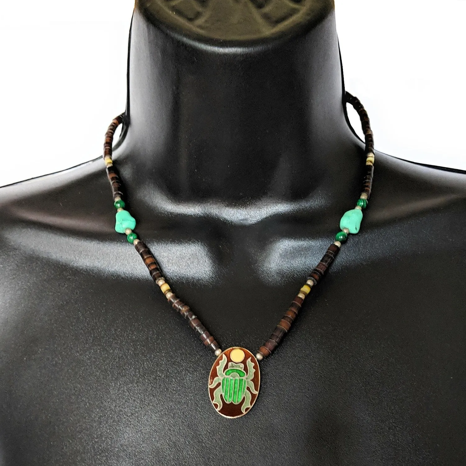 Pair of Vintage Tribal Choker Necklaces