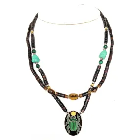 Pair of Vintage Tribal Choker Necklaces