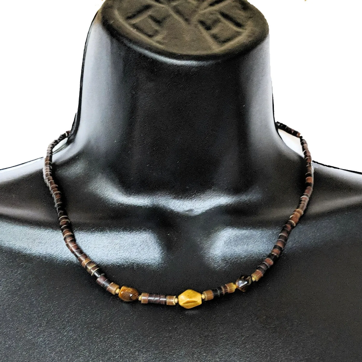 Pair of Vintage Tribal Choker Necklaces