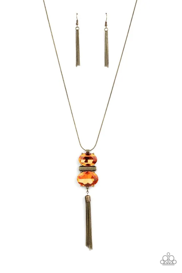 Paparazzi Necklace ~ Runway Rival - Orange