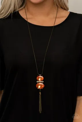 Paparazzi Necklace ~ Runway Rival - Orange