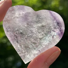 Phantom Amethyst Faceted Heart #4
