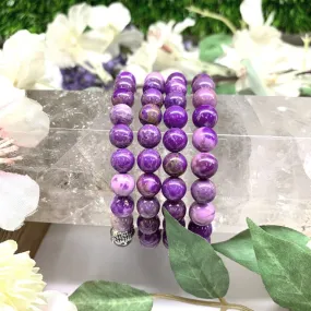 Phosphosiderite Round Bead Bracelet