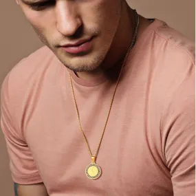 Praying Hands Coin Medal Pendant Necklaces
