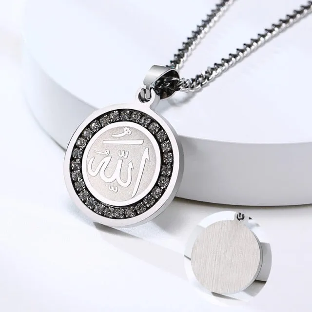 Praying Hands Coin Medal Pendant Necklaces