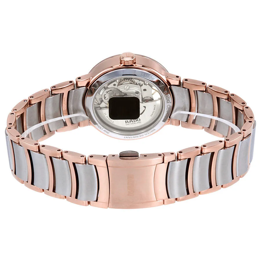 Rado Centrix Open Heart Automatic Silver Skeleton Dial Ladies Watch R30248012
