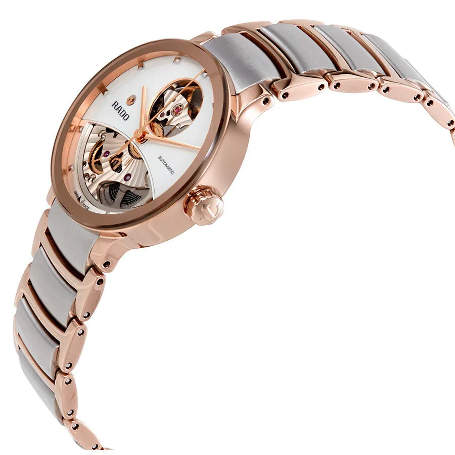 Rado Centrix Open Heart Automatic Silver Skeleton Dial Ladies Watch R30248012