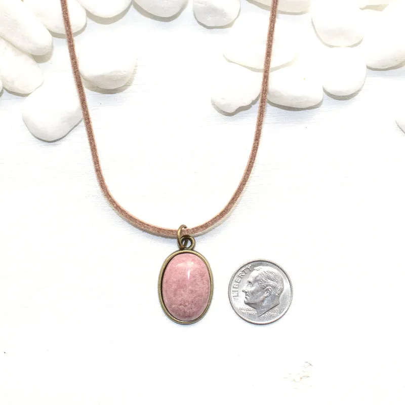 Rhodonite Gemstone Choker
