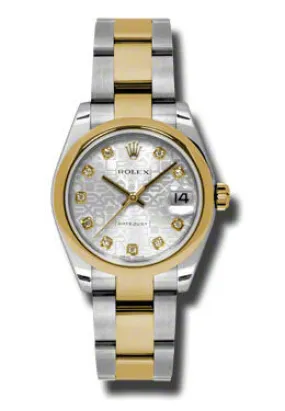 Rolex Datejust Lady 31 Silver Dial Stainless Steel and 18K Yellow Gold Oyster Bracelet Automatic Watch 178243SJDO