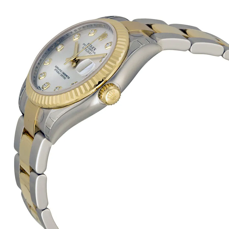 Rolex Datejust Lady 31 Silver Dial Stainless Steel and 18K Yellow Gold Oyster Bracelet Automatic Watch 178273SDO