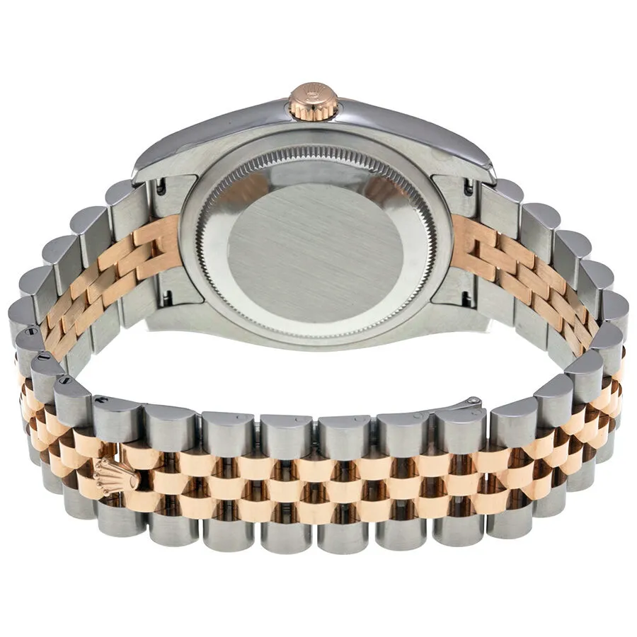 Rolex Oyster Perpetual Datejust 36 Black Dial Stainless Steel and 18K Everose Gold Jubilee Bracelet Automatic Men's Watch 116231BKDJ