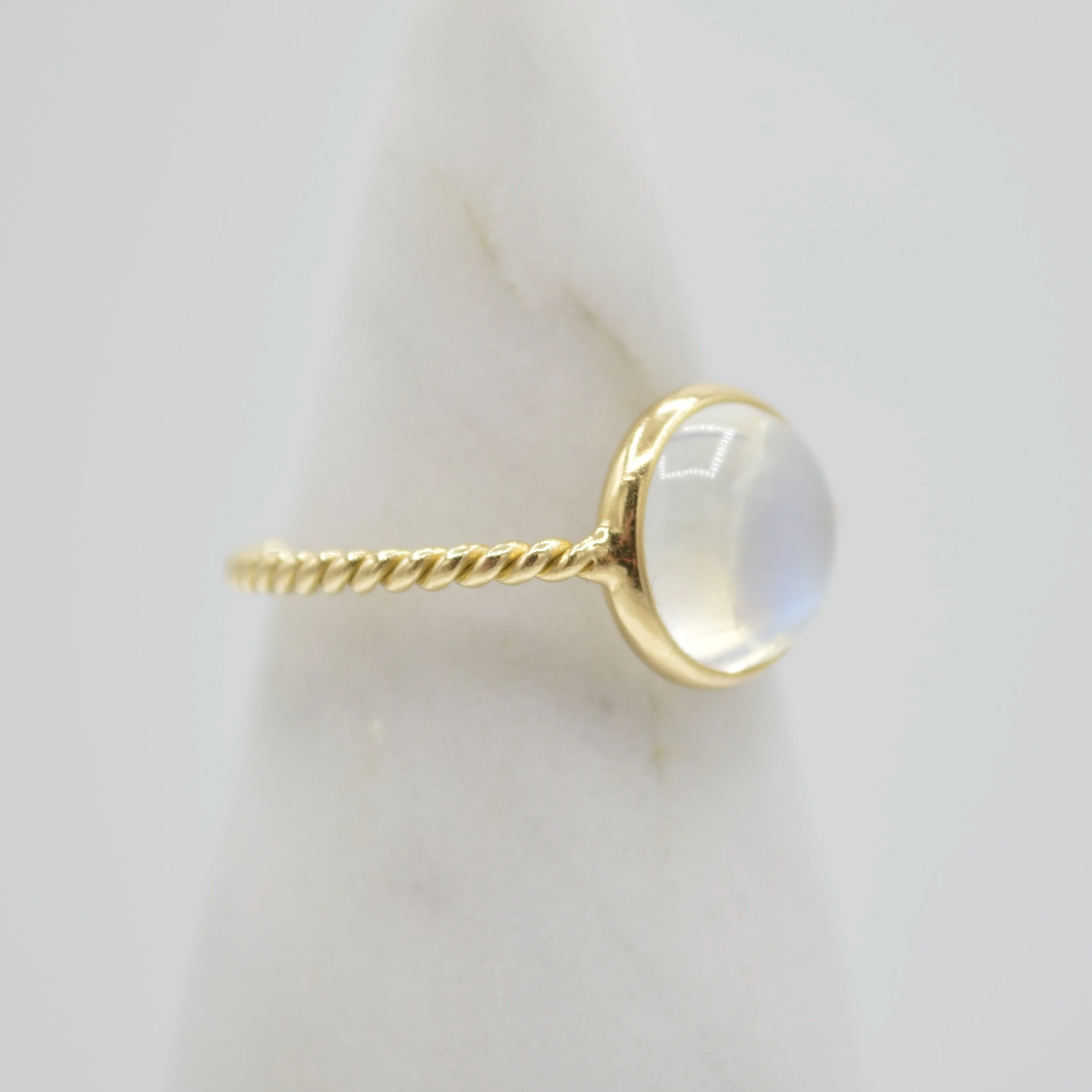 Simple Moonstone Ring