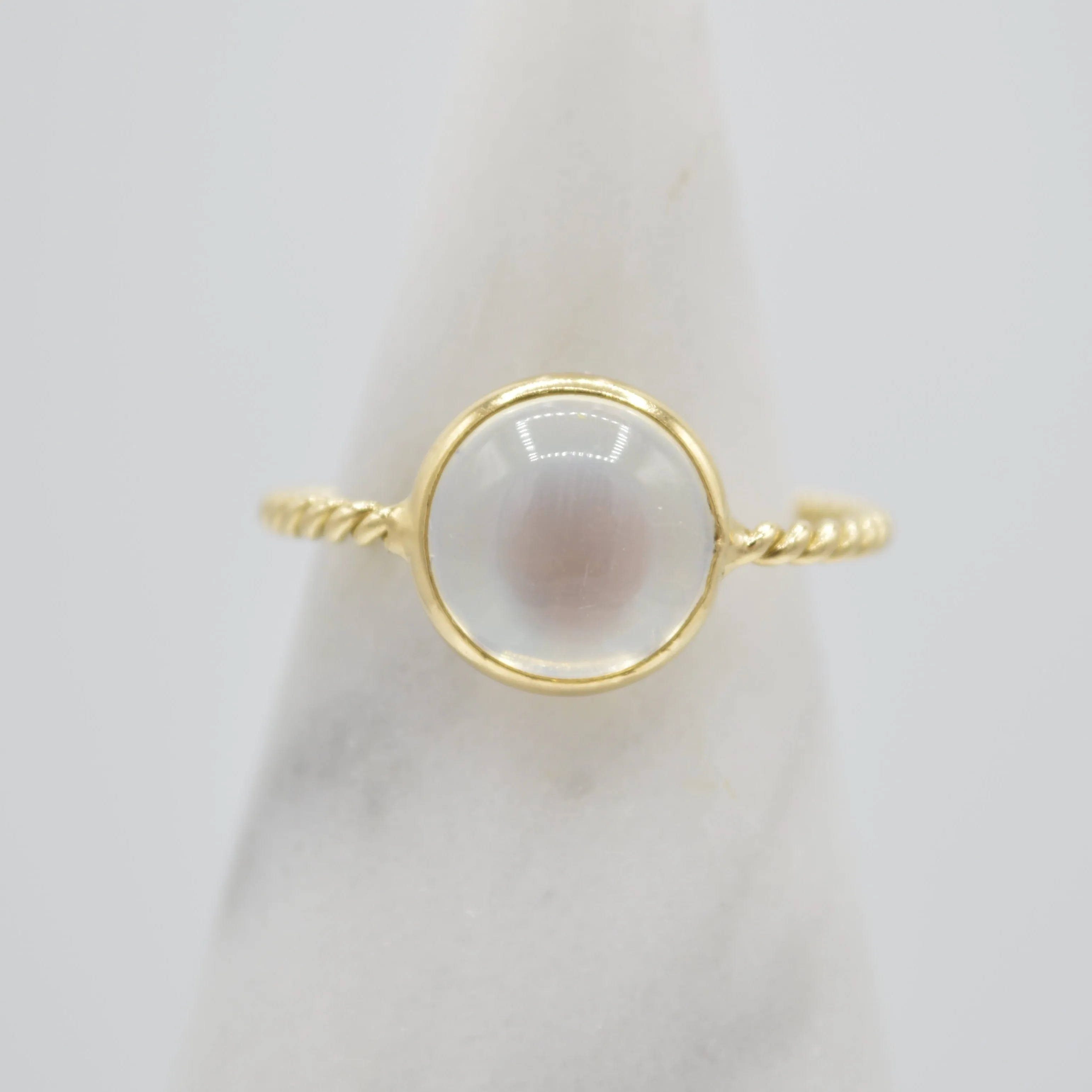 Simple Moonstone Ring