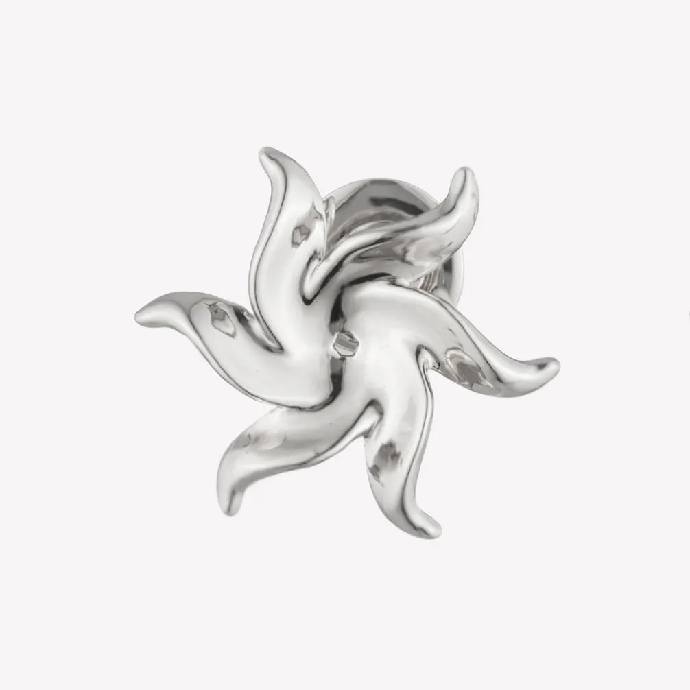 SMALL POINSETTIA STUD EARRINGS
