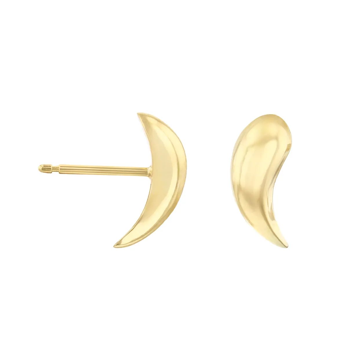Soleil Collection Sculptural Stud Earrings | 9K Solid Yellow Gold