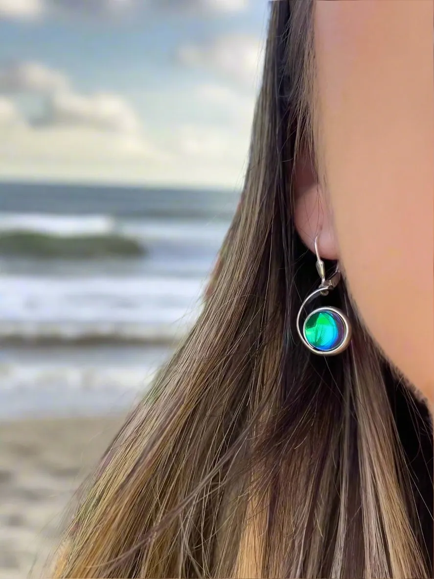 Sterling Silver Wave Earrings