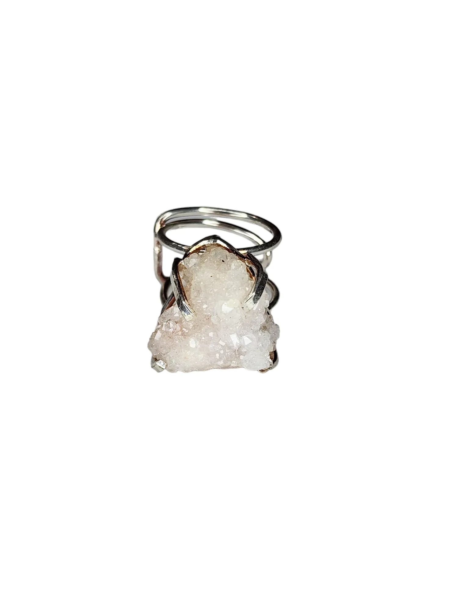 The Koryn Pink Amethyst Druzy Ring Collection