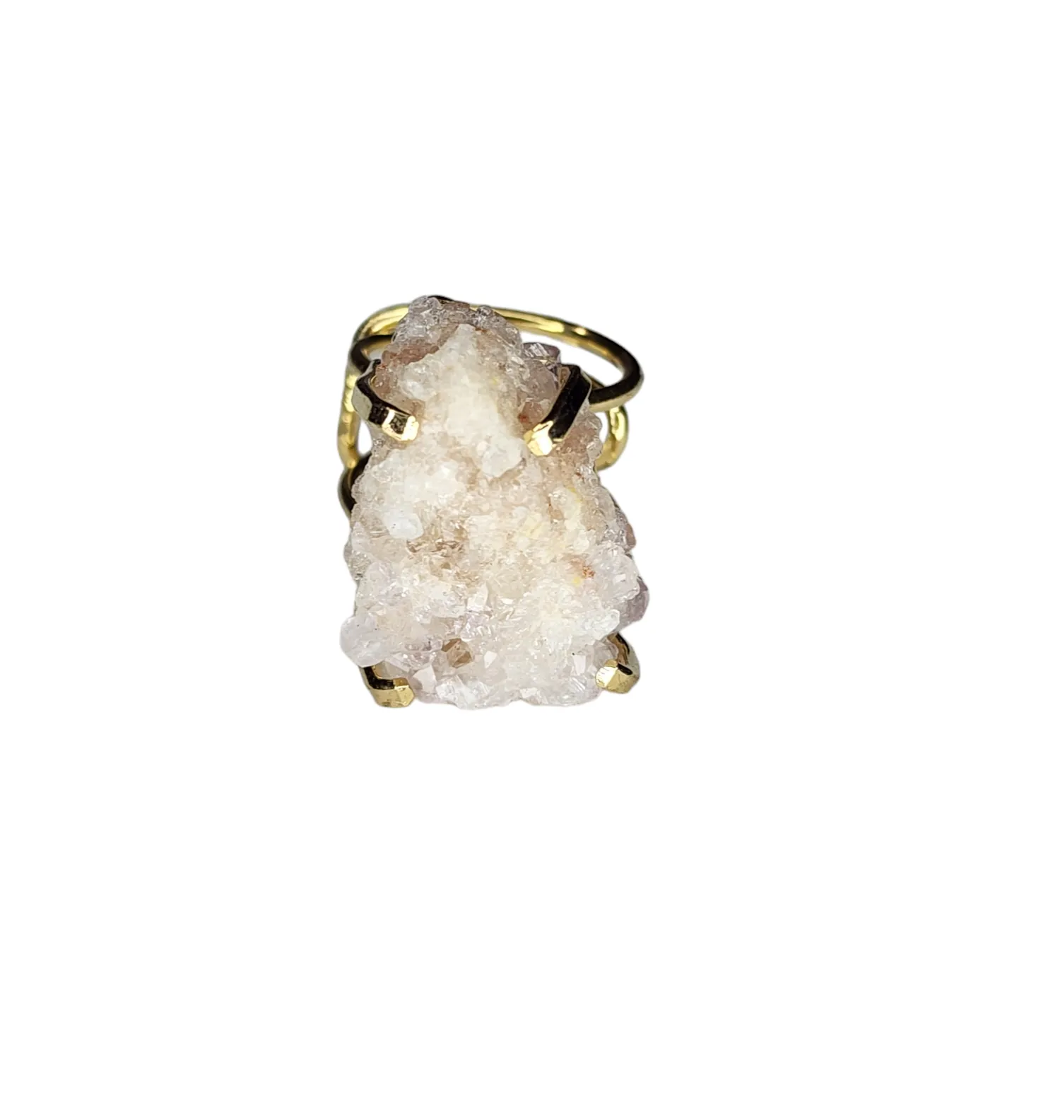 The Koryn Pink Amethyst Druzy Ring Collection
