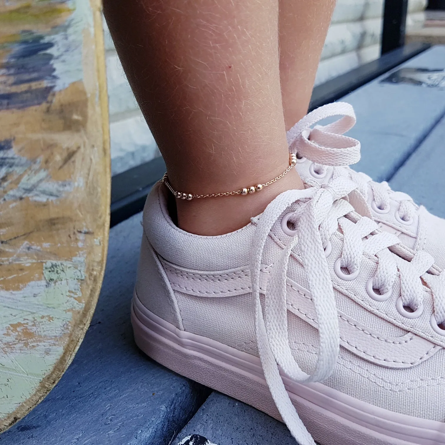 The "Twin Trifecta" Matching Anklet Set