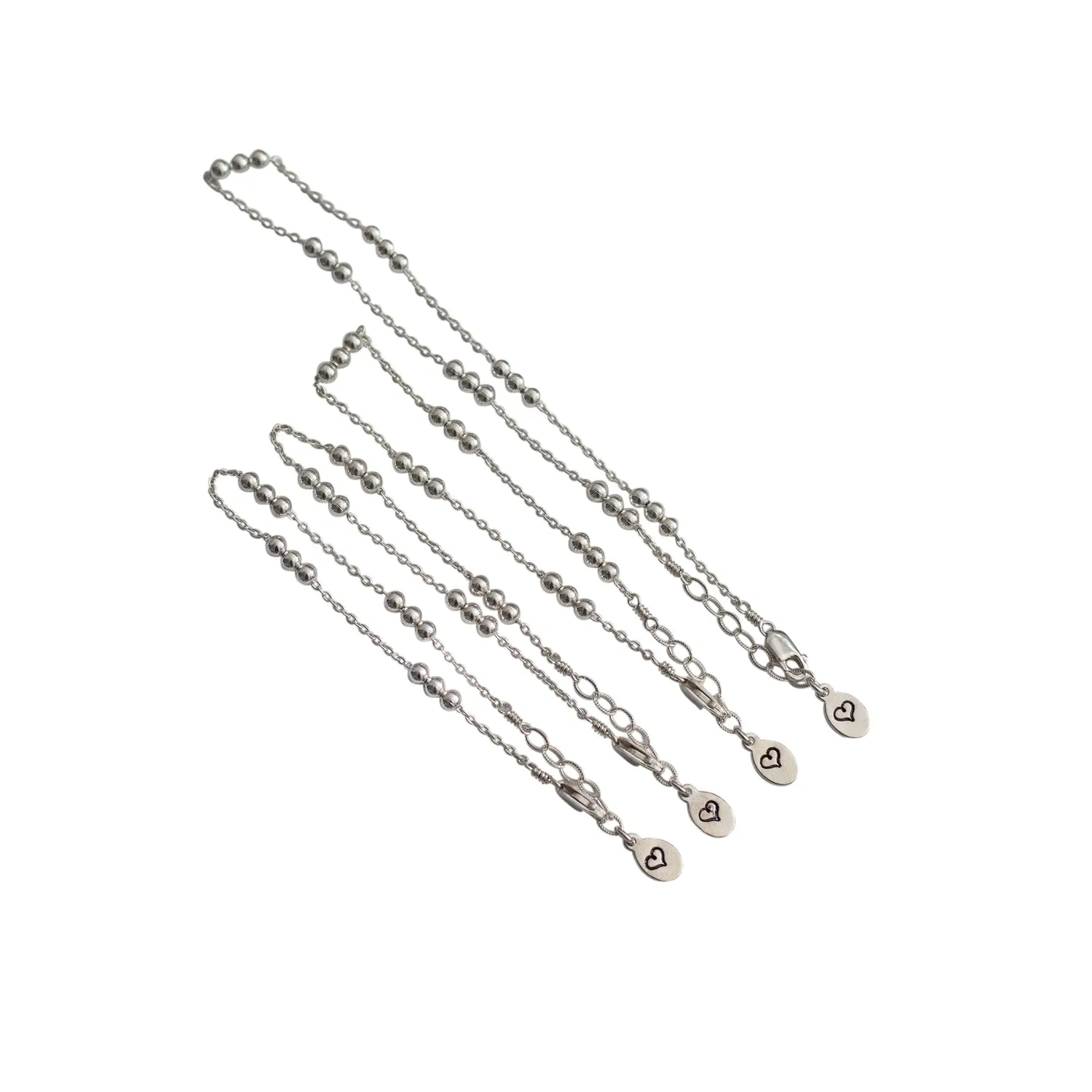 The "Twin Trifecta" Matching Anklet Set