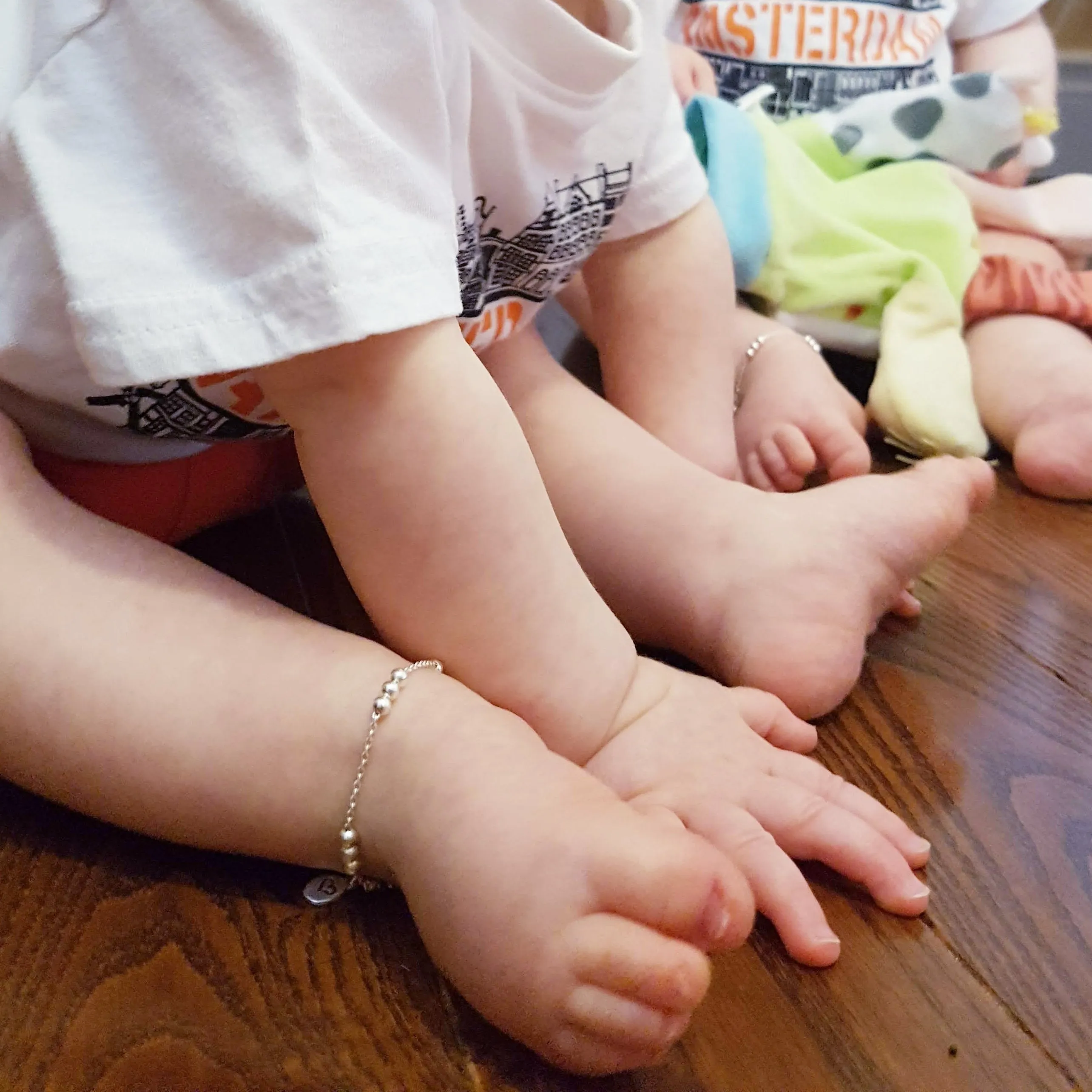 The "Twin Trifecta" Matching Anklet Set