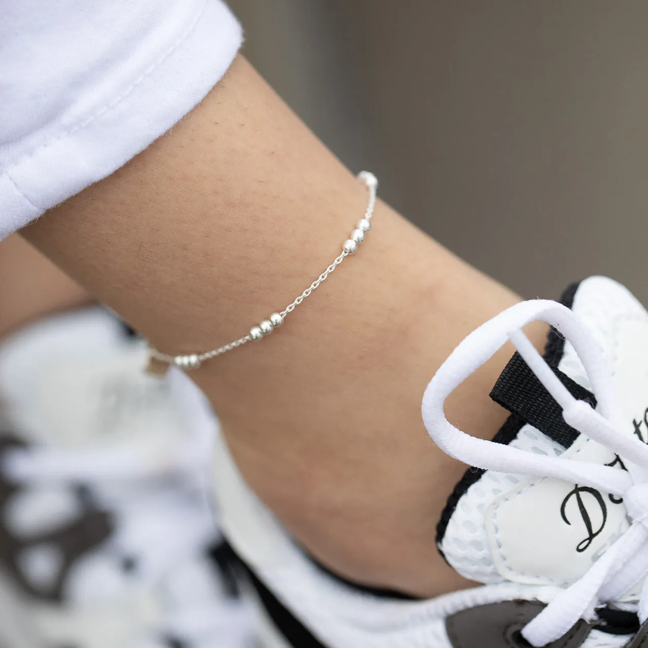 The "Twin Trifecta" Matching Anklet Set