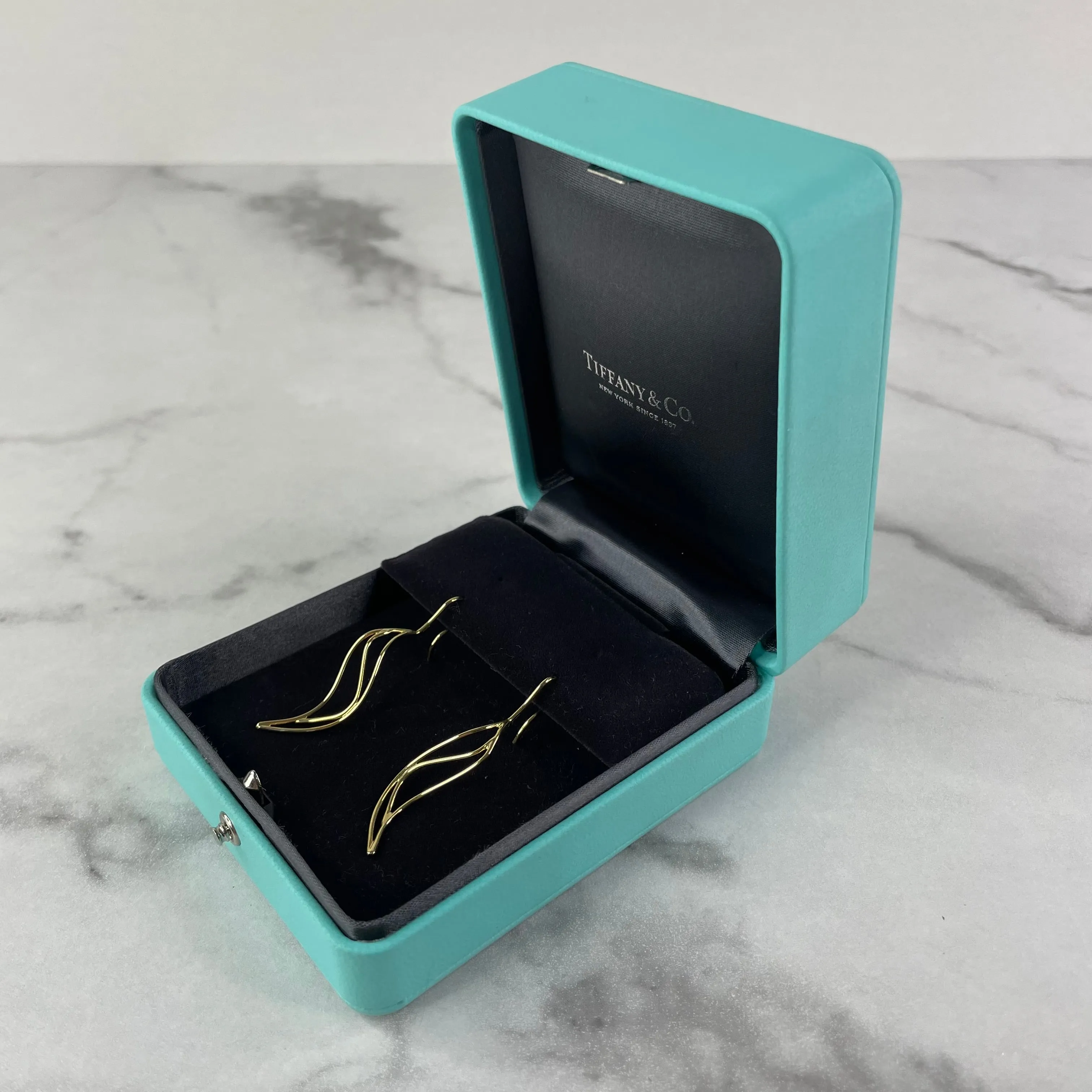 Tiffany Elsa Peretti Small Wave Earrings