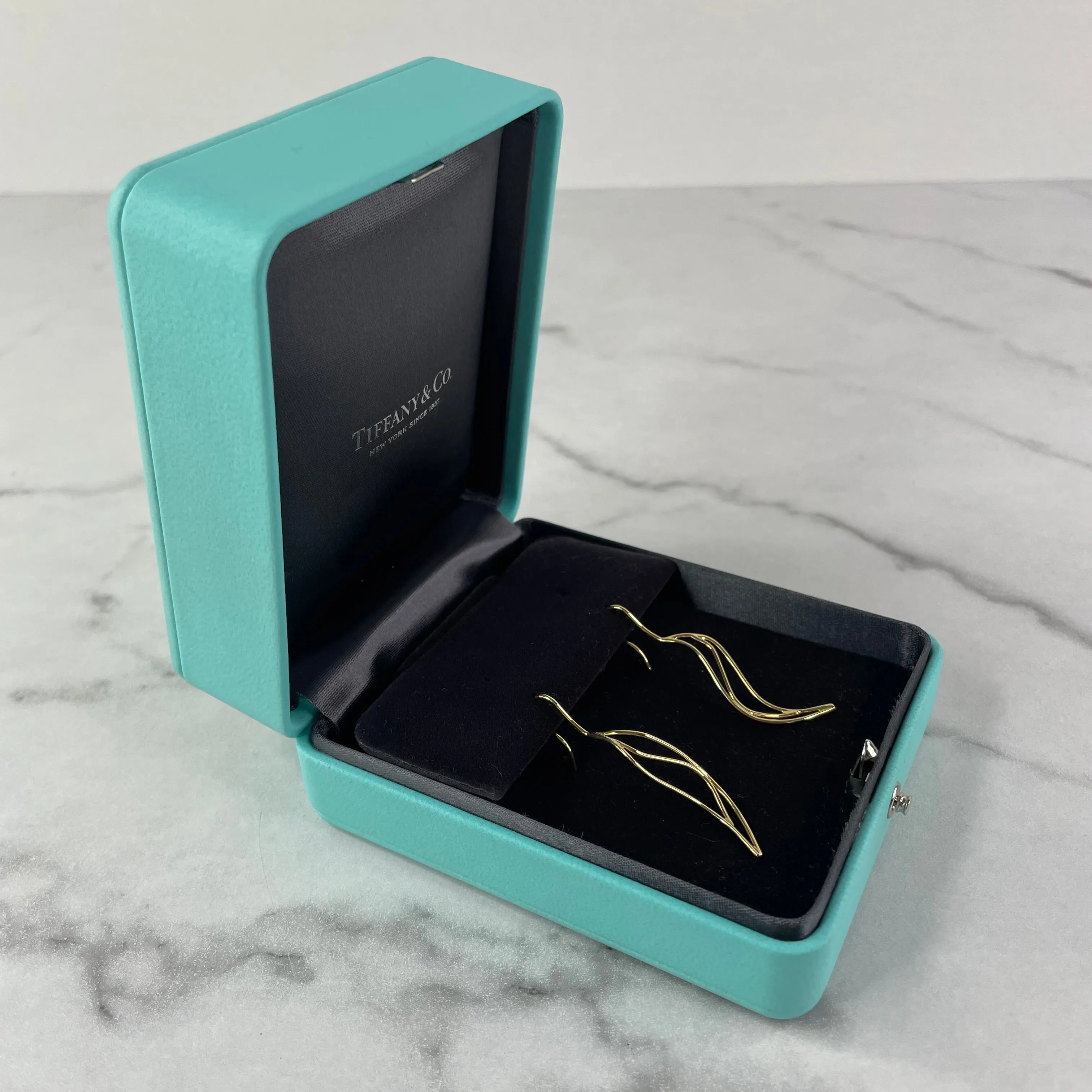 Tiffany Elsa Peretti Small Wave Earrings