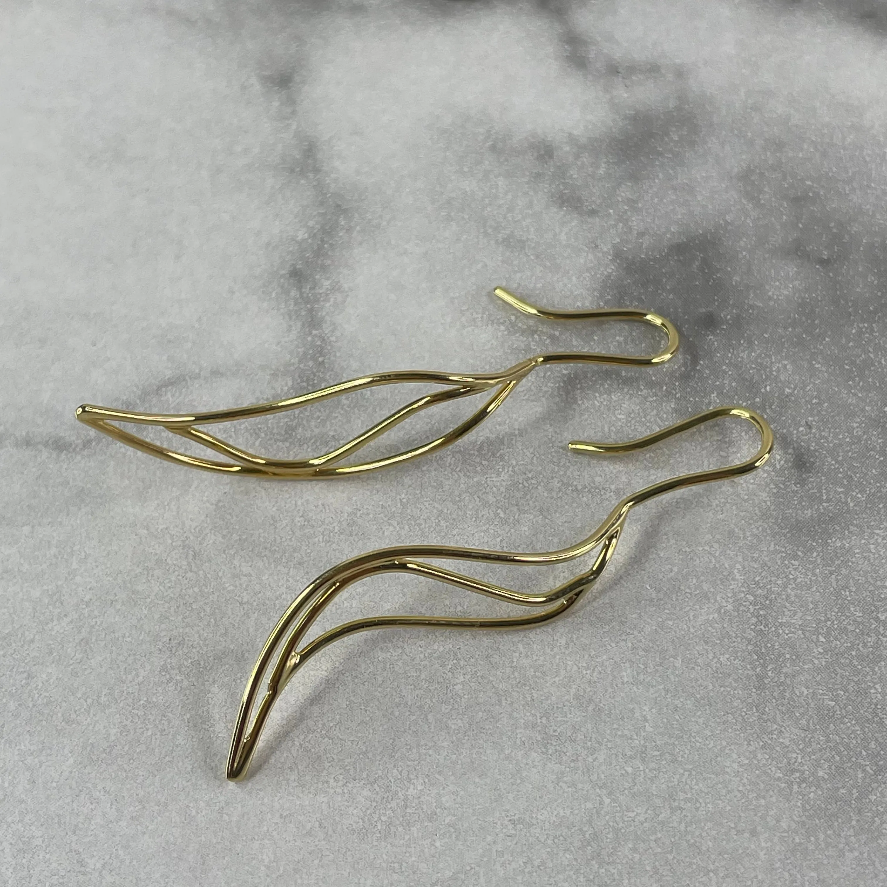 Tiffany Elsa Peretti Small Wave Earrings