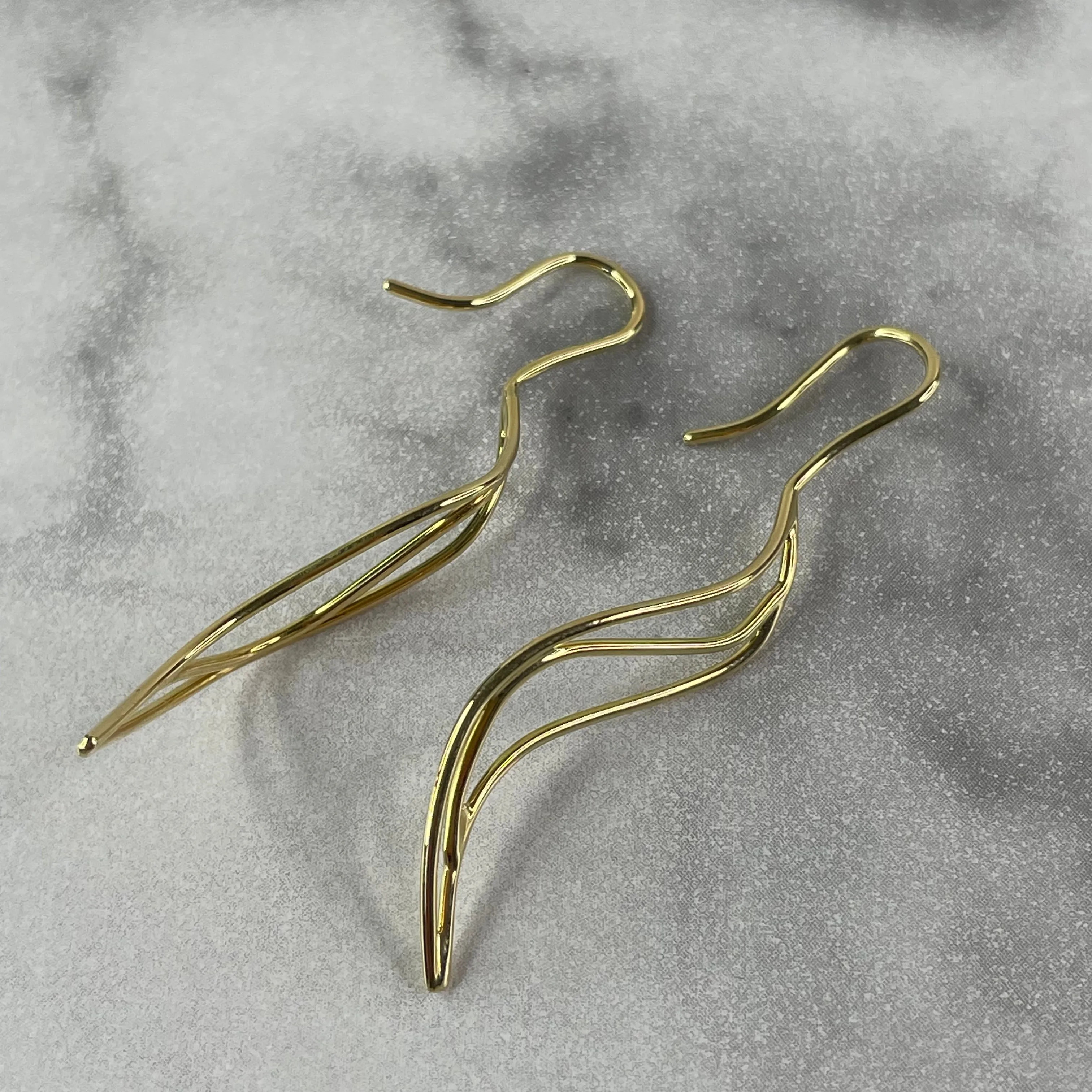 Tiffany Elsa Peretti Small Wave Earrings