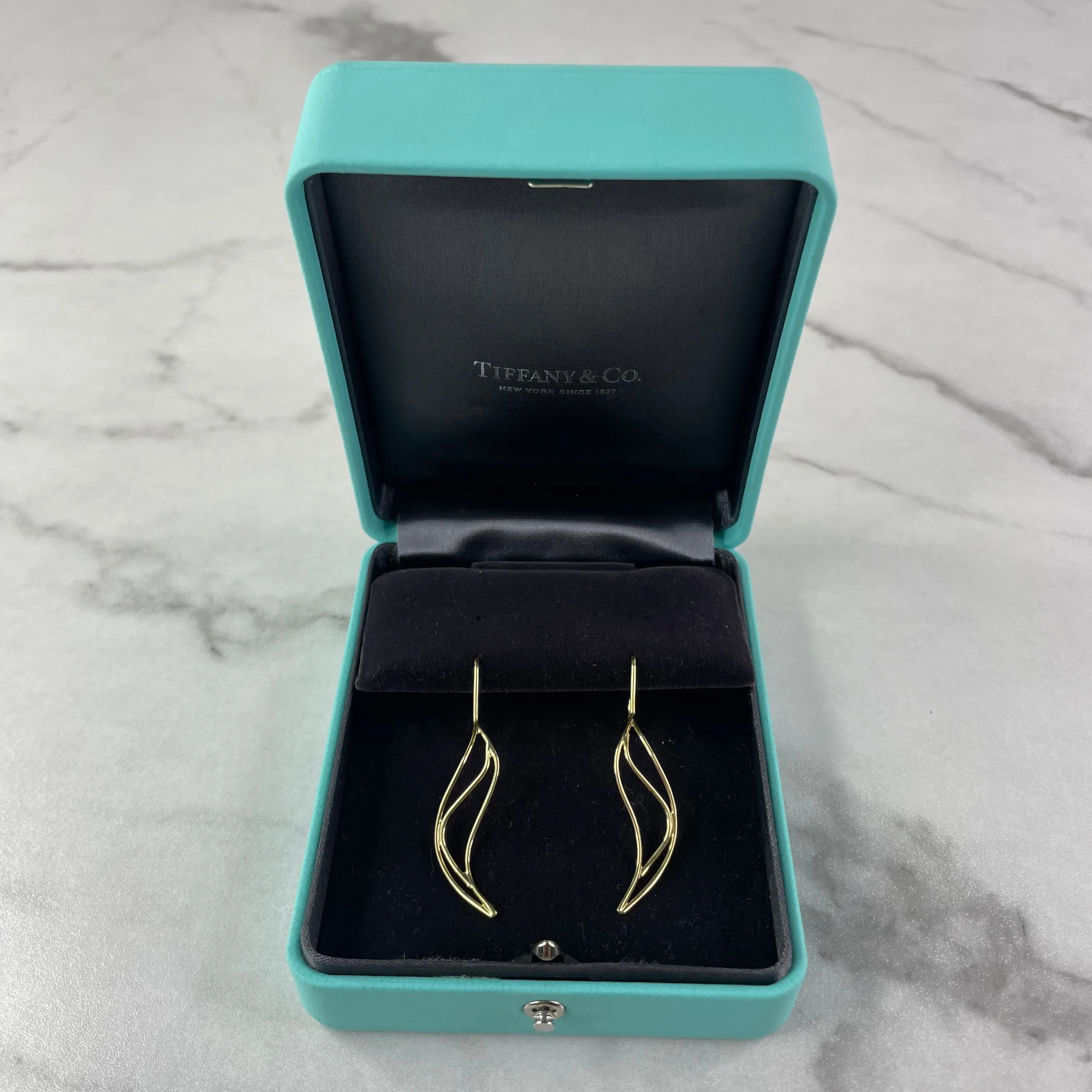 Tiffany Elsa Peretti Small Wave Earrings