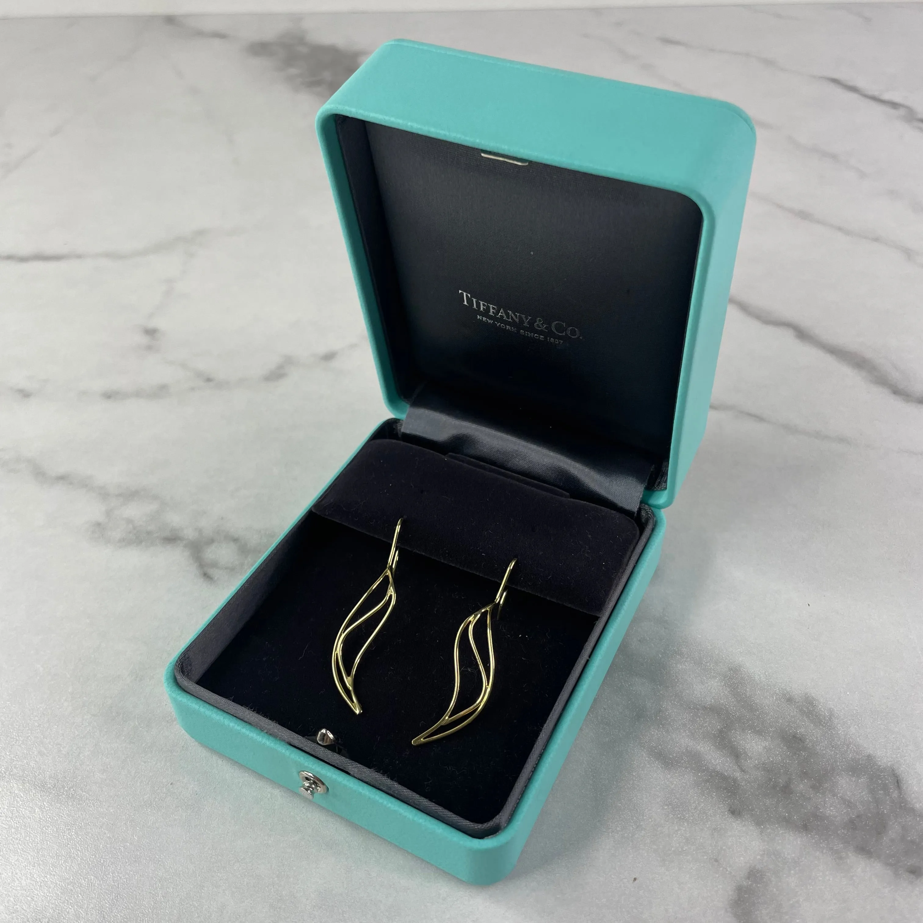Tiffany Elsa Peretti Small Wave Earrings