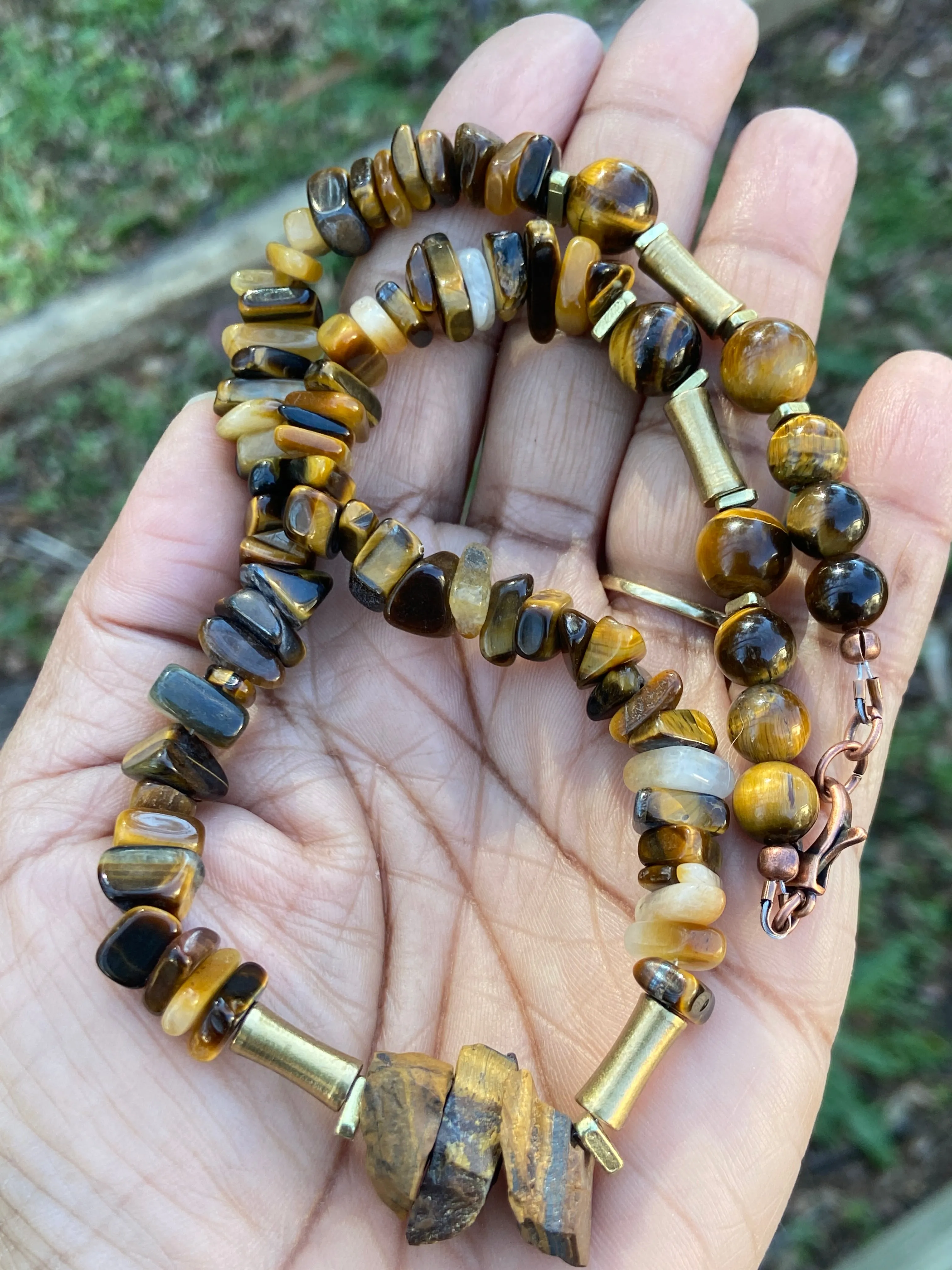 Tiger Eye Gemstone Necklace