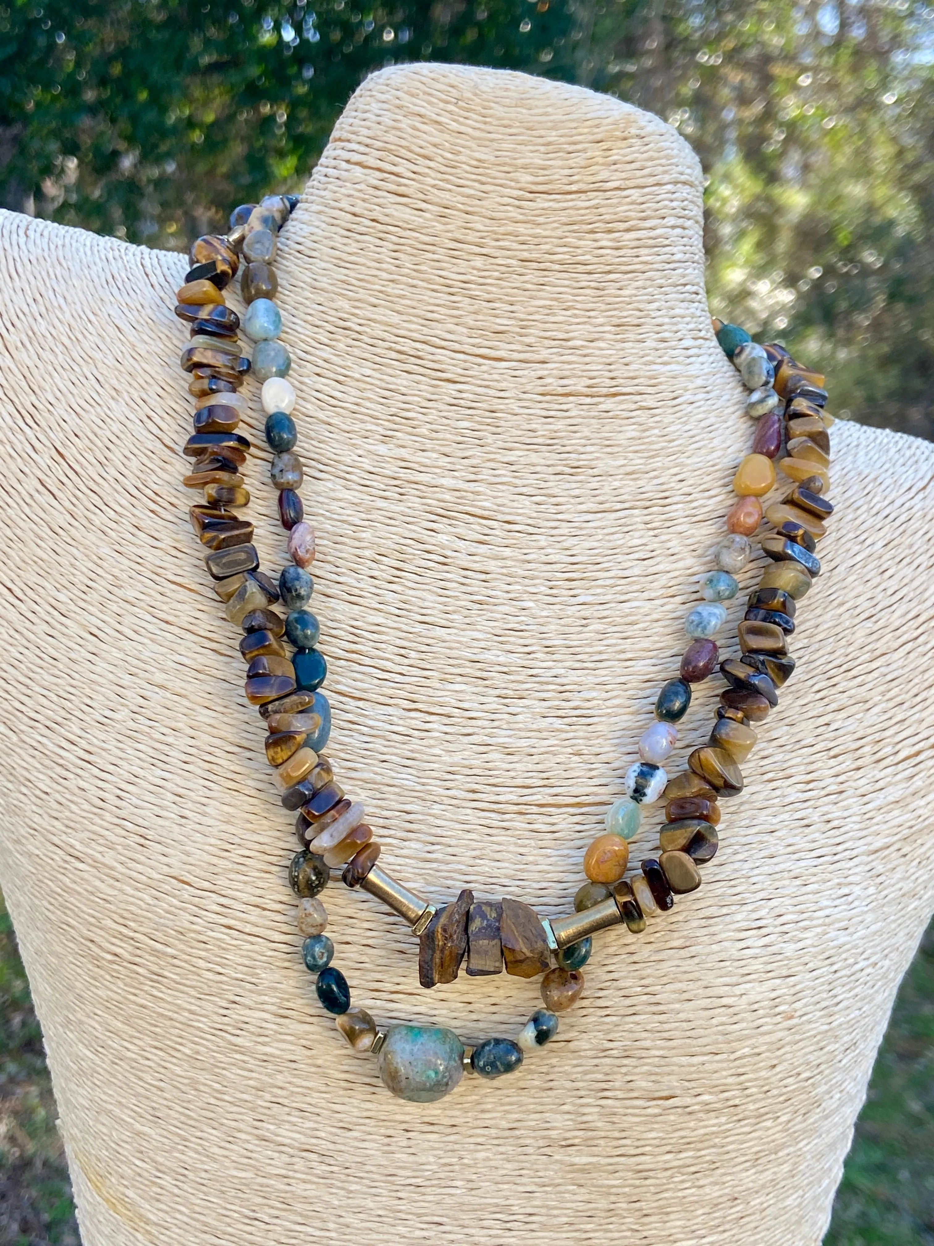 Tiger Eye Gemstone Necklace