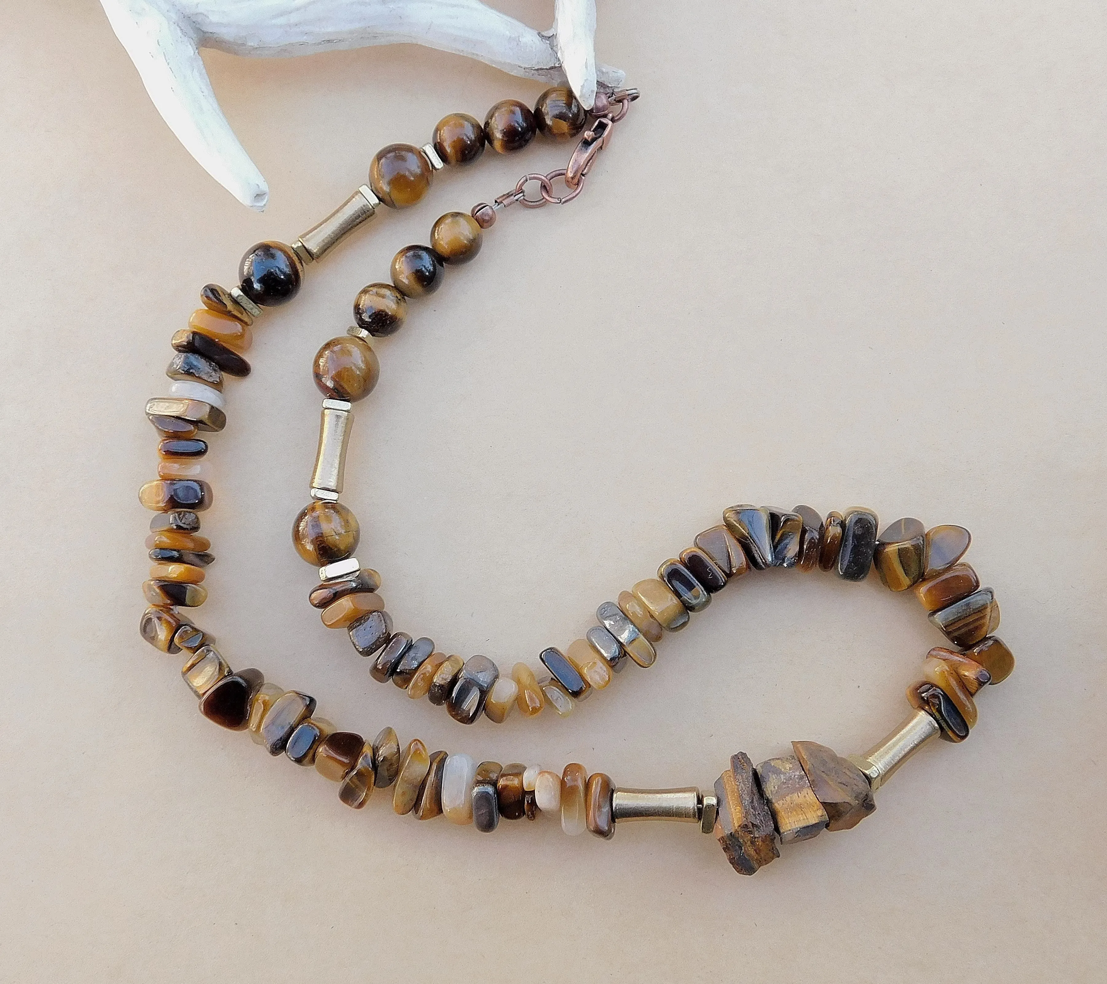 Tiger Eye Gemstone Necklace