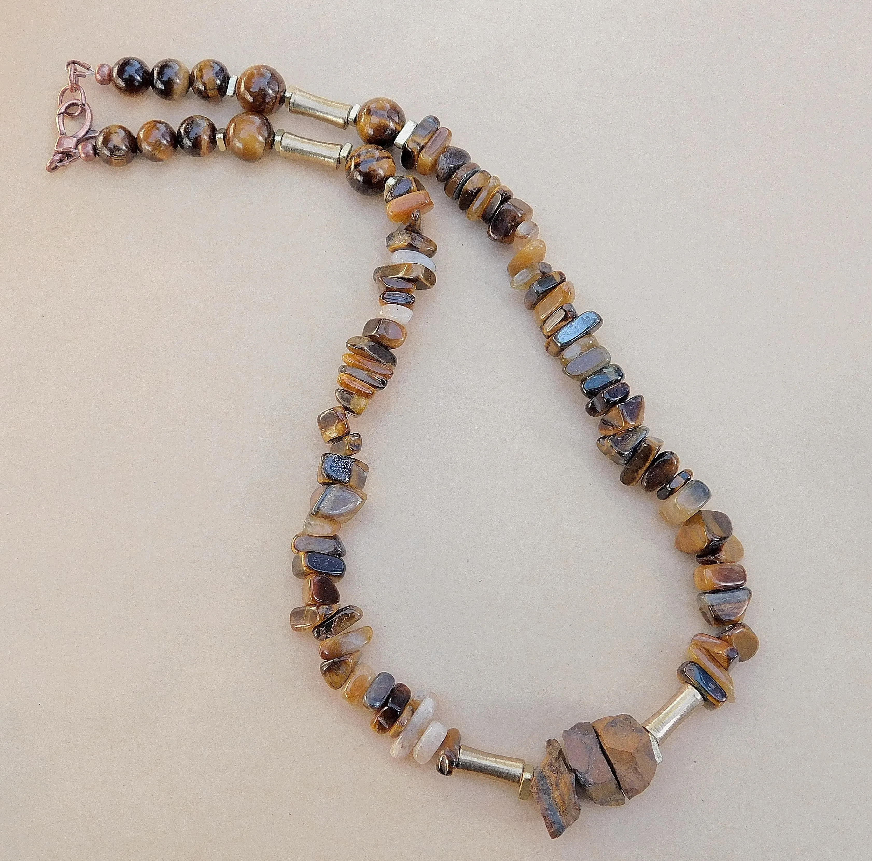 Tiger Eye Gemstone Necklace