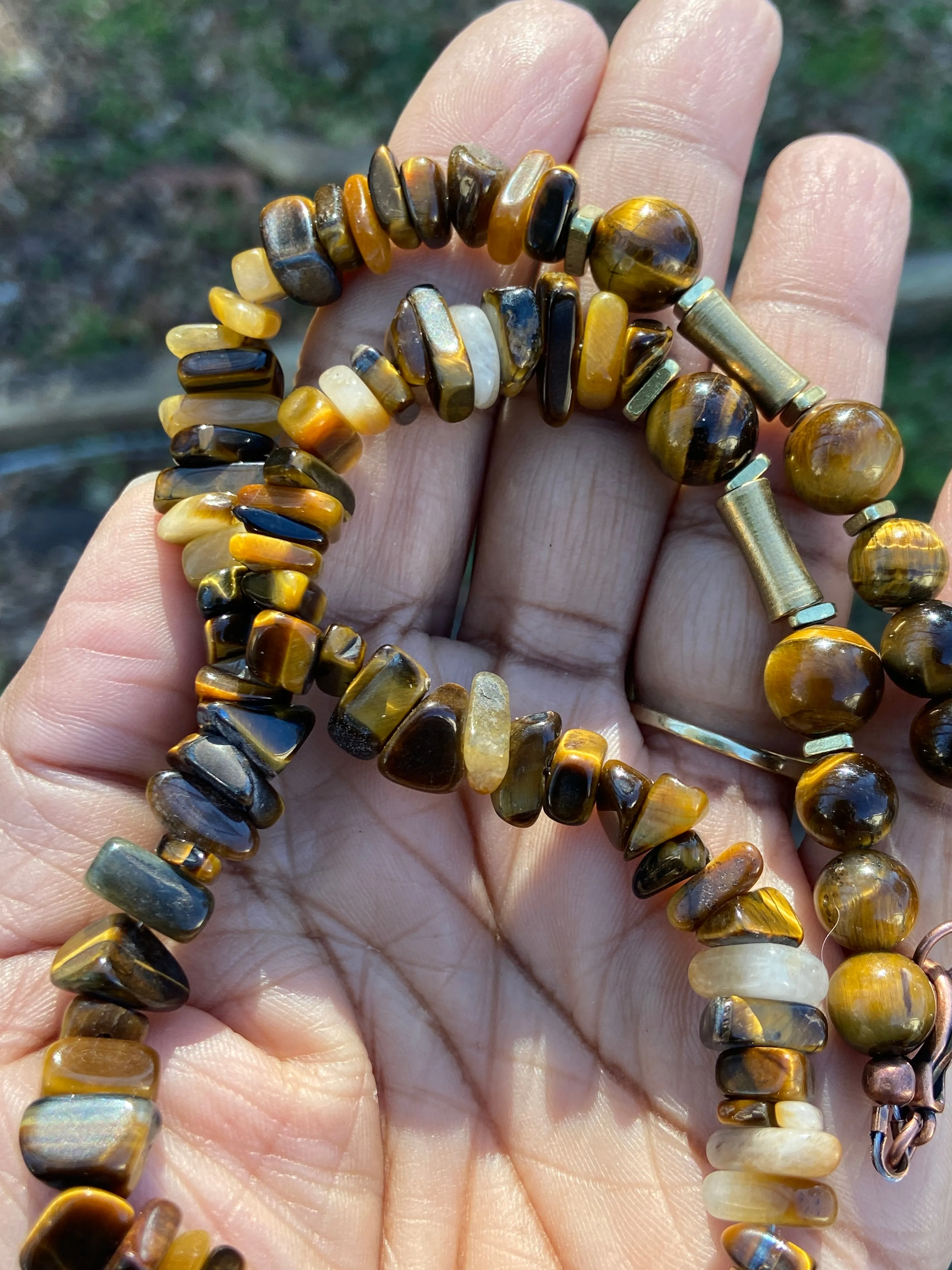 Tiger Eye Gemstone Necklace