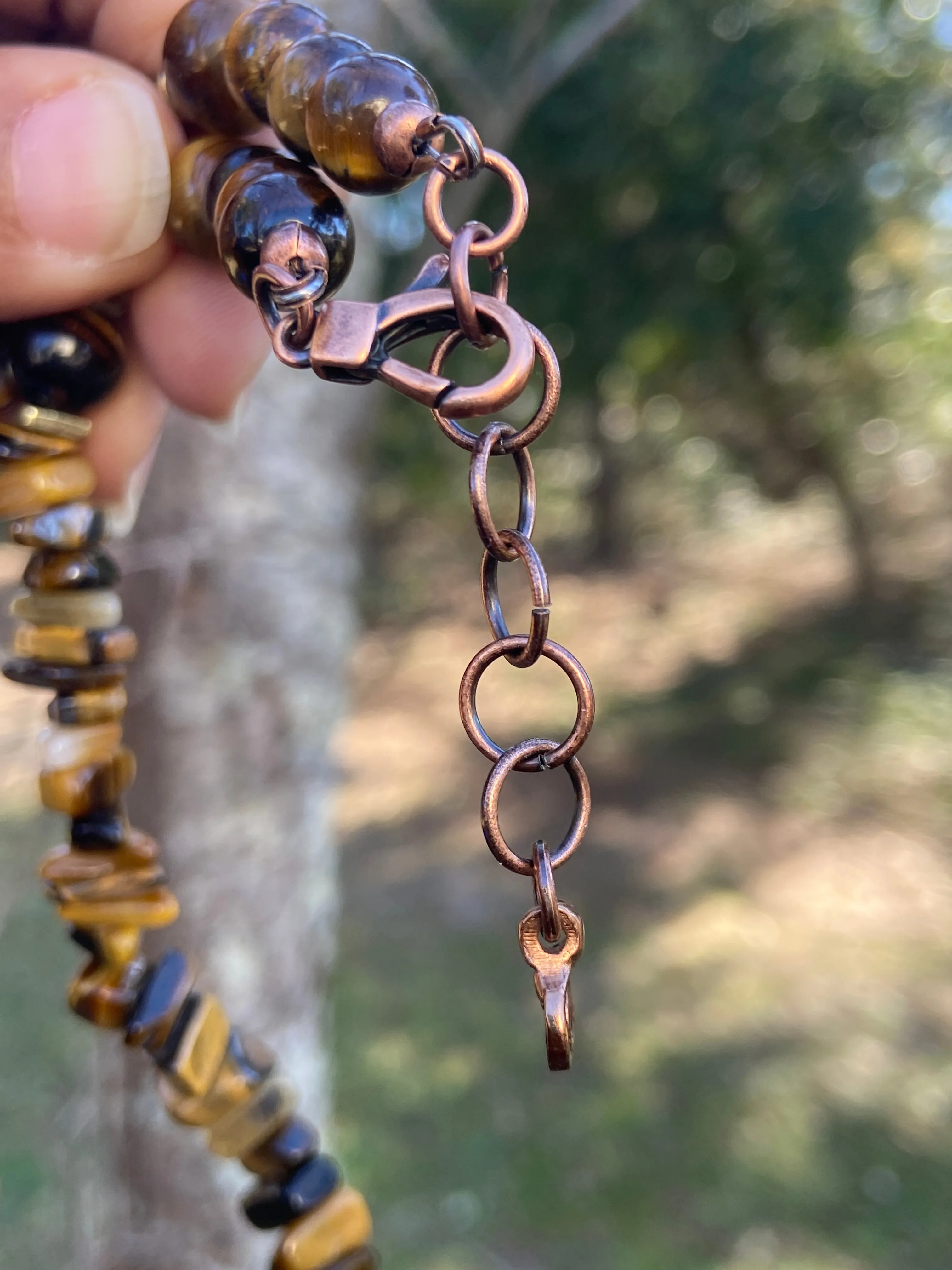 Tiger Eye Gemstone Necklace