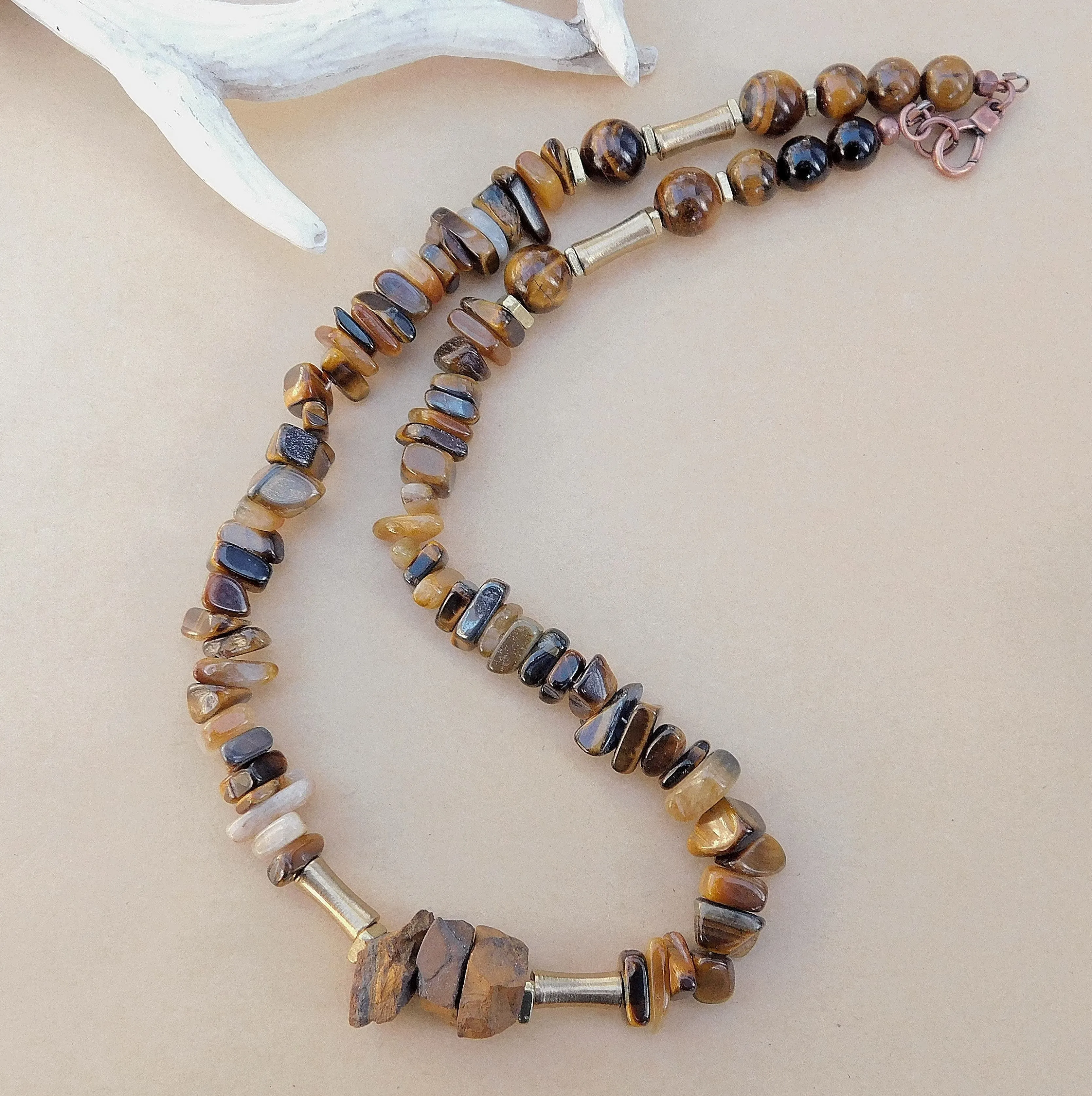 Tiger Eye Gemstone Necklace